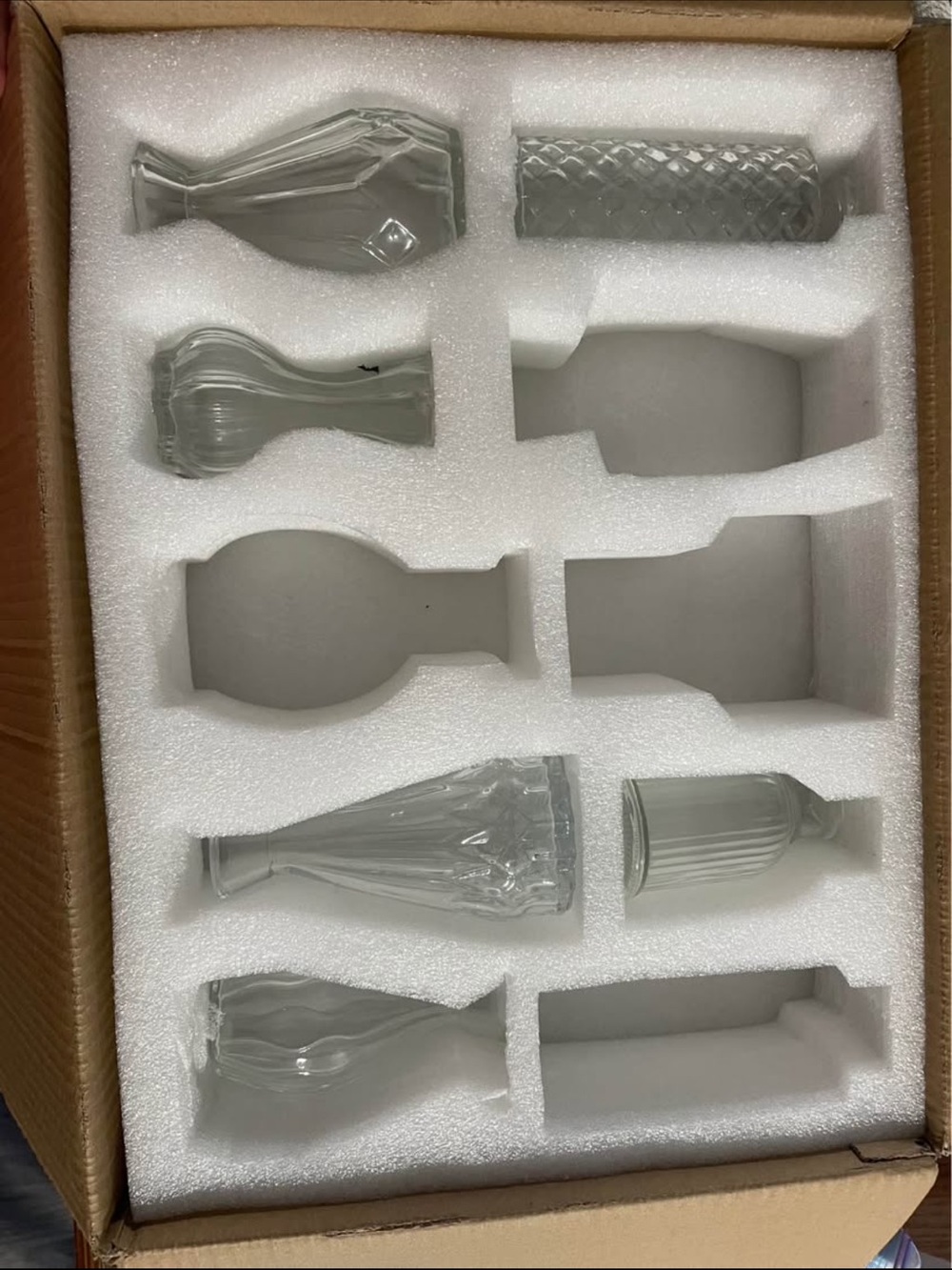Clear Glass Decorative Vases Set - Home Accents